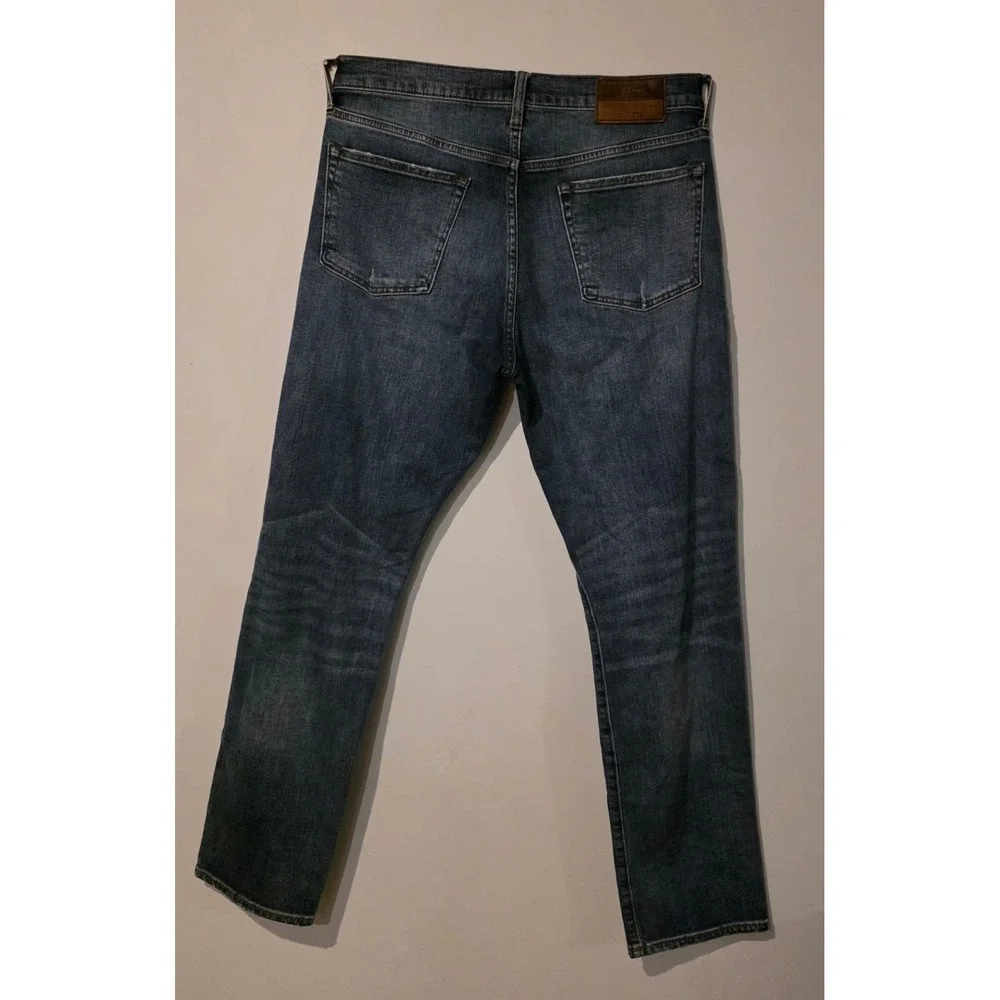J.Crew 770 Straight Jeans Mens 33x32 Medium Wash Stretch Denim Everyday Casual